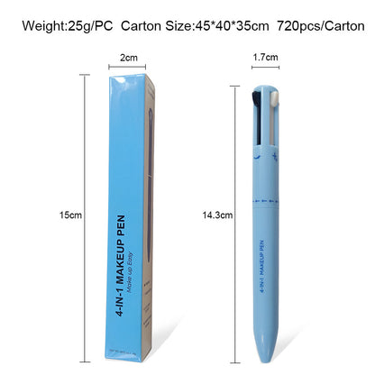 4-in-1 Makeup Pen with Lip Liner, Highlighter & Eyeliner
